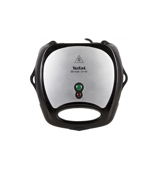 Tefal Мультимейкер Break time Break time, 700Вт, комплект-3 пластини, тефлон, корпус-пластик, чорно-сріблястий