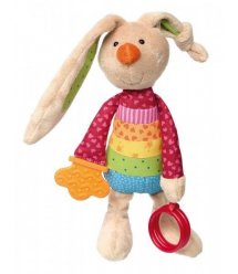Мягкая игрушка Sigikid Кролик с погремушкой 26 см 41419SK