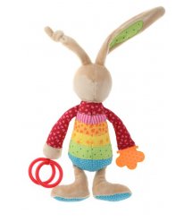 Мягкая игрушка Sigikid Кролик с погремушкой 26 см 41419SK