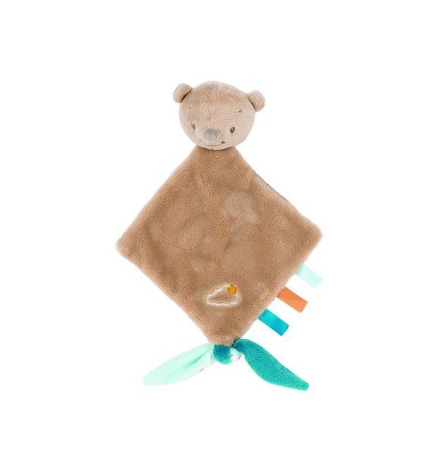 М'яка іграшка Nattou Комфортер ведмедик Базиль