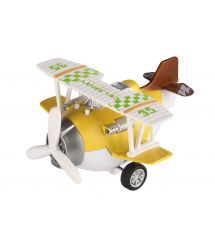 Самолет металический инерционный Same Toy Aircraft желтый SY8016AUt-1