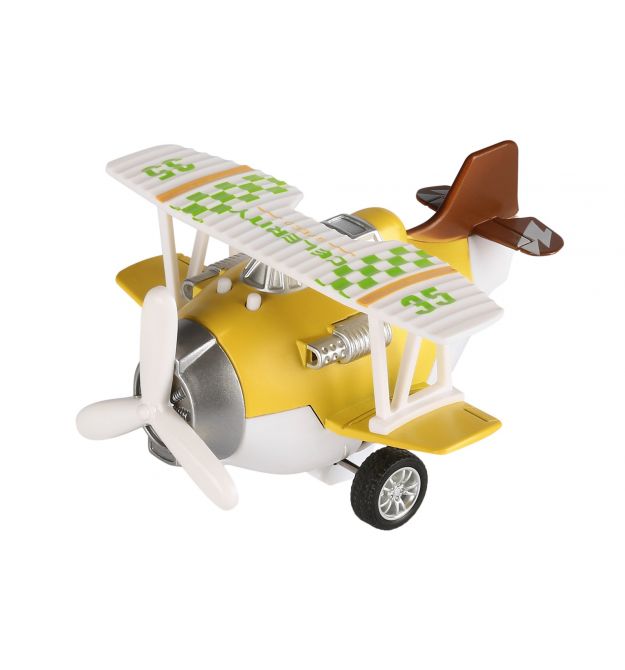 Самолет металический инерционный Same Toy Aircraft желтый SY8016AUt-1