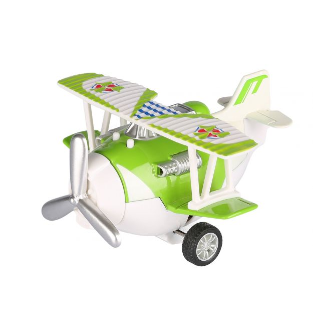 Самолет металический инерционный Same Toy Aircraft зеленый со светом и музыкой SY8012Ut-4