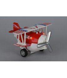 Самолет металический инерционный Same Toy Aircraft красный со светом и музыкой SY8012Ut-3