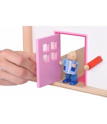 Кукольный домик goki Дорожный с ручкой 51780G