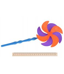 Набор для игры с песком Same Toy с Воздушной вертушкой (оранжевое ведро) 9 шт HY-1206WUt-4