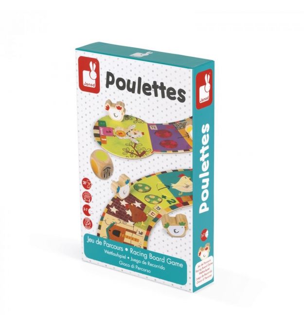 Настільна гра Janod Гонки курчат J02909