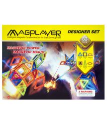 Конструктор Magplayer магнитный набор 83 эл. MPA-83