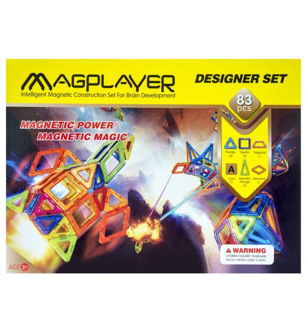 MagPlayer Конструктор магнітний 83 од. (MPA-83)