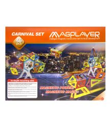 Конструктор Magplayer магнитный набор 46 эл. MPB-46