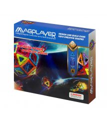 Конструктор Magplayer магнитный набор 45 эл. MPA-45