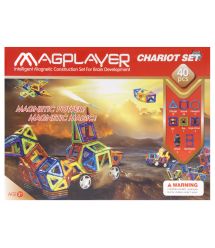 Конструктор Magplayer магнитный набор 40 эл. MPB-40