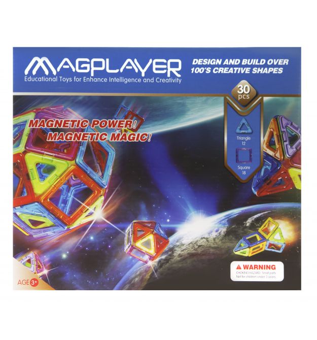 MagPlayer Конструктор магнітний 30 од. (MPB-30)