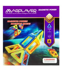 Конструктор Magplayer магнитный набор 20 эл. MPA-20