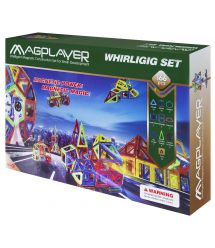 Конструктор Magplayer магнитный набор 166 эл. MPA-166