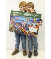 Конструктор Magplayer магнитный набор 166 эл. MPA-166