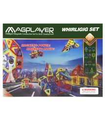 Конструктор Magplayer магнитный набор 112 эл. MPB-112