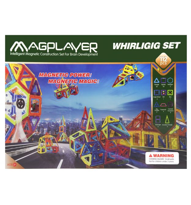 MagPlayer Конструктор магнітний 112 од. (MPB-112)