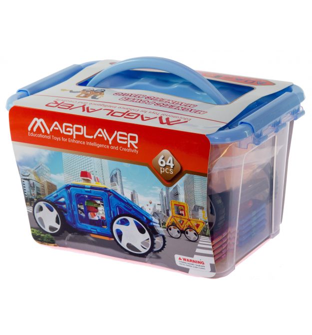 MagPlayer Конструктор магнітний 64 од. (MPT-64)