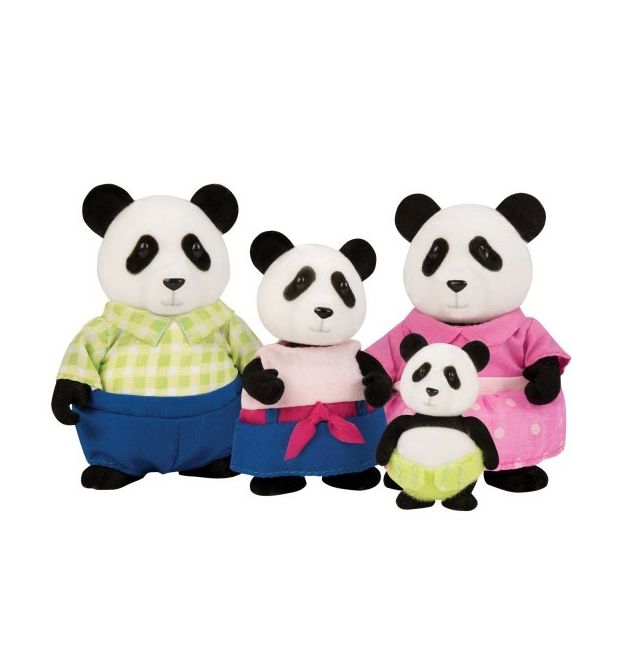 Набор фигурок Li`l Woodzeez Семья Панд 6154M