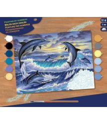 Набор для творчества Sequin Art PAINTING BY NUMBERS SENIOR Dolphin Sunrise SA0563