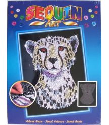 Sequin Art Набір для творчості BLUE Snow Cheetah New