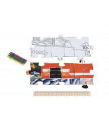 Пазл-раскраска Same Toy Пожарная машина 2038Ut