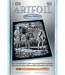 Sequin Art Набір для творчості ARTFOIL SILVER Zebra and Foal