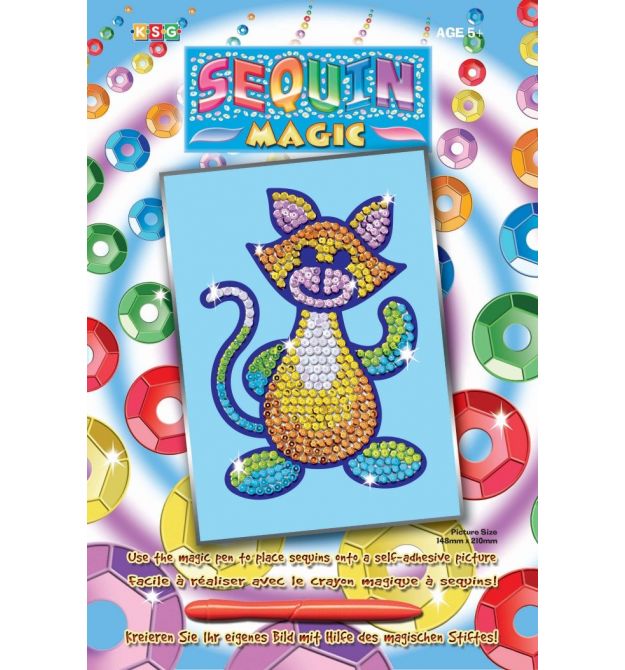 Набір для творчості Sequin Art SEQUIN MAGIC Кіт SA0718