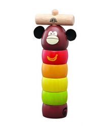 Пирамидка Wonderworld Обезьянка с молоточком WG-1020