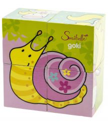 Кубики деревянные goki Мои друзья Susibelle 57511