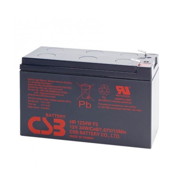 Акумуляторна батарея CSB HR1234WF2, 12V 9Ah (151х65х101мм) Q10 - 420
