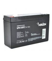 Аккумуляторная батарея MERLION AGM GP610F2 6 V 10Ah ( 150 x 50 x 95 (100) ) White / Black Q10