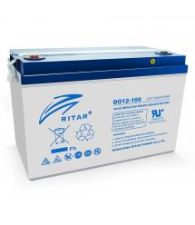 Аккумуляторная батарея GEL RITAR DG12-100, Gray Case, 12V 100.0Ah ( 328 х 172 х 215 (220) ) Q1