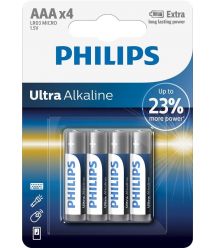 Батарейка Philips Ultra Alkaline AAA BLI 4