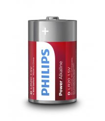Батарейка Philips Power Alkaline D BLI 2