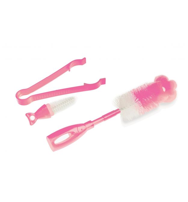 Набор щеток для бутылочек Nuvita Розовый NV1485Pink