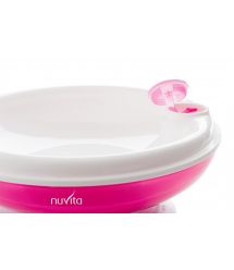 Тарелка Nuvita с подогревом 6м+ розовая NV1427Pink