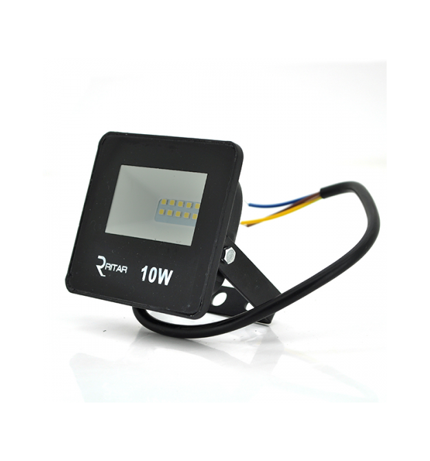 Прожектор SLIM LED RITAR RT-FLOOD10A, 10W, 12xSMD2835, IP65, 1000Lm, 6500K (100%)
