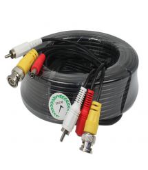 Патчкорд комбинированный коаксиальный+питание+звук BNC+DC+AV 40m, черный