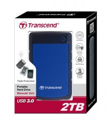 Transcend StoreJet 25H3[Портативний жорсткий диск 2TB USB 3.1 StoreJet 25H3 Blue]