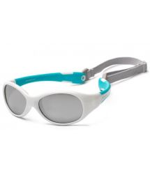 Koolsun Дитячі сонцезахисні окуляри Flex, 3-6р, біло-бірюзовий