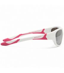 Koolsun Дитячі сонцезахисні окуляри Sport, 6-12р, біло-рожевий