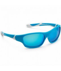 Детские солнцезащитные очки Koolsun бирюзово-белые серии Sport (Размер: 3+)