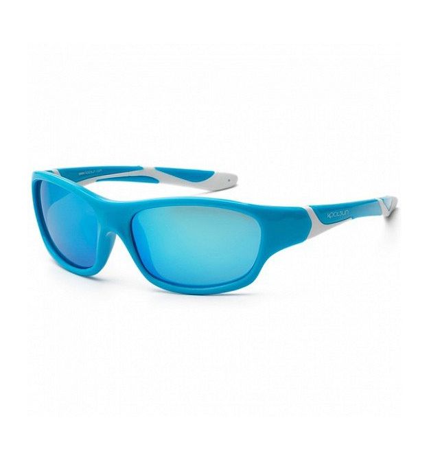 Koolsun Дитячі сонцезахисні окуляри Sport, 6-12р, бірюзово-білий
