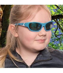 Детские солнцезащитные очки Koolsun бирюзово-белые серии Sport (Размер: 6+)