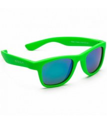 Детские солнцезащитные очки Koolsun неоново-зеленые серии Wave (Размер: 3+)