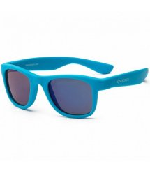Детские солнцезащитные очки Koolsun неоново-голубые серии Wave (Размер: 3+)