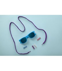 Детские солнцезащитные очки Koolsun неоново-голубые серии Wave (Размер: 3+)