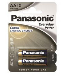 Батарейка Panasonic EVERYDAY POWER щелочная AA блистер, 2 шт.